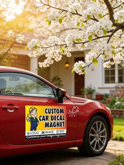 1 Miếng Decal Nam Châm Kích Thước Lớn Có Thể Tùy Chỉnh, Cá Nhân Hóa Hình Ảnh & Ảnh Của Bạn, Tùy Chọn Hình Vuông, Tròn, Chữ Nhật Cắt Theo Hình, Màu Sắc Đầy Đủ, Bền & Có Thể Tái Sử Dụng, Hoàn Hảo Cho Xe Hơi, Xe Van, Xe Tải, Quảng Cáo Doanh Nghiệp, Trang Trí Nhà Cửa, Món Quà Tuyệt Vời, Lý Tưởng Cho Sinh Nhật, Ngày Lễ & Nhiều Hơn Nào Khác
