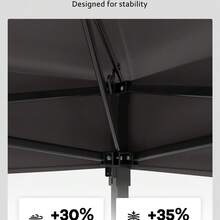 11x11ft Portable Canopy Canopy Tent for Backyard & Patio – Mosquito Netting, Water & UV Resistant, Mesh Screen, Easy Setup, Includes Ropes, Stakes, Sandbags, Wheeled Storage Bag - Tarjeta profunda + tarjeta superficial - Ver 7