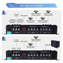 Amplificador de Audio 4 Canales SK790 | 7900W para Auto | Potente y Claro, Ideal para Sistemas de Sonido Automotriz - Negro1 - Ver 3