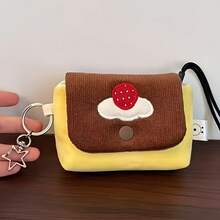 Bolsa de cámara vintage japonesa original tipo pudín - Bolsa de cámara esponjosa retro, CCD, bolsa de cámara compacta, linda y cómoda, estilo dulce que también se puede usar como monedero y portacartas, bolsa de cámara kawaii - pudín - Ver 5