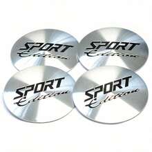 4pcs 45MM SPORT Edition Logo Car Wheel Center Cover Sticker Hub Cap Emblem Badge Decal Symbol Metal Aluminum Car Styling Sticker - A - View 5