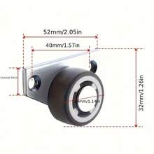 Bộ 12 bánh xe (bao gồm 4 bánh xe êm ái + 8 ốc vít) cho ngăn kéo đồ nội thất, bánh xe gắn bên hông bền bỉ, êm ái, đường kính 1.25 inch, bề mặt kim loại, đáy phẳng, kiểu dáng công nghiệp, bánh xe đồ nội thất hiện đại, bánh xe đáy phẳng chất lượng công nghiệp. - A - Xem 6