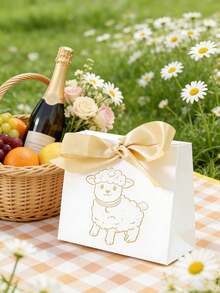 Hộp kẹo hình cừu Eid Al-Adha 12 chiếc, trang trí tiệc lễ hội Hồi giáo, hộp kẹo quà tặng màu trắng có tay cầm, hộp quà nắp nghiêng cho sinh nhật, đám cưới, Ngày của Mẹ, tiệc sinh nhật chủ đề động vật trang trại, hộp kẹo hình động vật phong cách mộc mạc. - nhiều màu - Xem 6