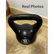 橡胶材质哑铃/壶铃，橡胶握把设计，加固手柄，结构坚固耐用，防滑握把，训练器材，健身负重，6公斤、8公斤、10公斤、12公斤，多种规格可选，适用于健身锻炼、力量训练、家庭锻炼、健身房等。 - 彩色 - 查看 10