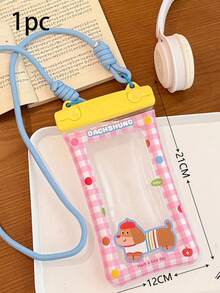 Waterproof Phone Pouch - Floating Waterproof Phone Bag With Shoulder Strap - Essential For Beach, Cruise, Travel - Fits All Devices, Touch Screen Friendly | Cartoon Pattern - Multicolor - View 13