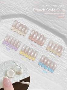 6件套/6毫升凝胶彩绘套装，条纹波浪美甲3D凝胶，DIY美甲 - 彩色 - 查看 7