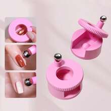 Magnetic Cat Eye Nail Art Tool - Portable Nail Polish Magnet Wand With Roller For Stunning Cat Eye Effects, Easy To Use For Salon & Home Manicure - Multicolor - View 2