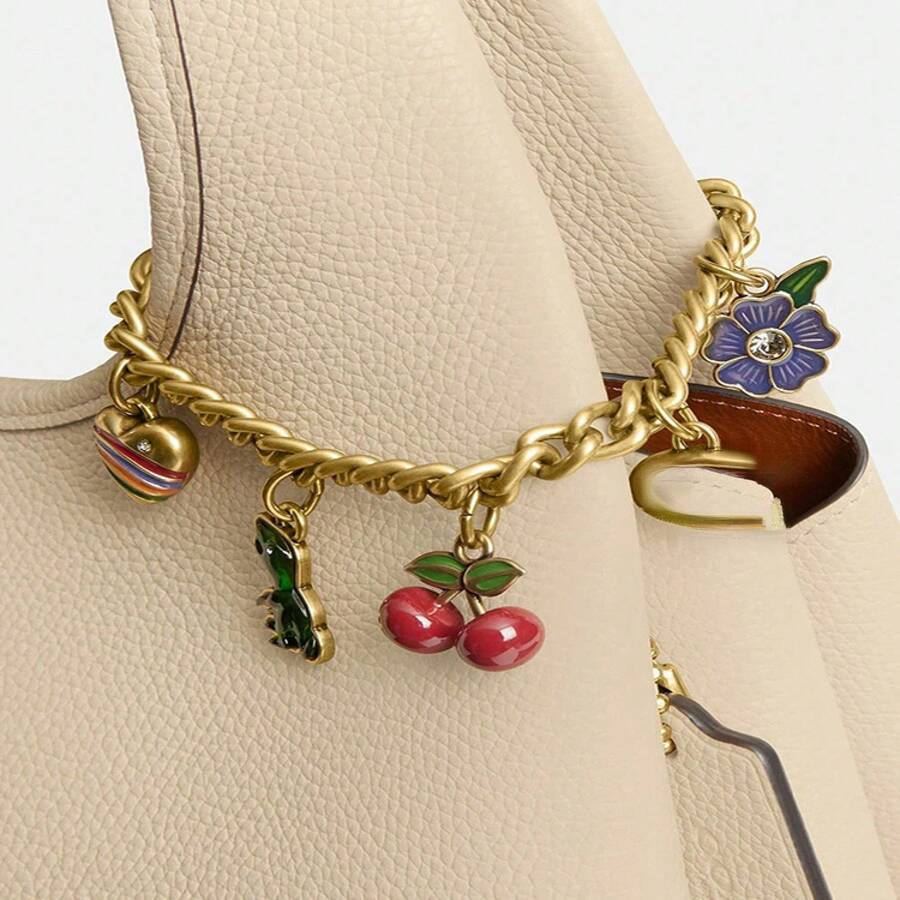1PC Bag Pendant Cherry Strawberry Bag Chain Women's Bag Accessory Cherry Crossbody Bag Pendant - Cherry C - View 1