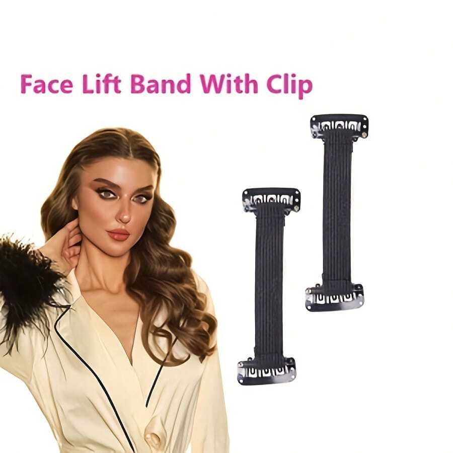 2 chiếc băng đô nâng cơ mặt vô hình - Băng dán làm căng da mặt - Dụng cụ trang điểm dành cho nữ - Nhiều màu - Xem 1