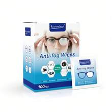 100 Sheets Of Anti-Fog Eyeglass Cleaning Tissues. One-Time Eyeglass Cloths, Quick-Drying Lens Cleaning Wipes. Suitable For Swimming Goggles, Ski Masks, Cameras, Mobile Phones, Computer Screens, Bulb Cleaning. Suitable For Home And Travel Use. Single Package For Easy Carrying. Essential Item. - trắng - Xem 10