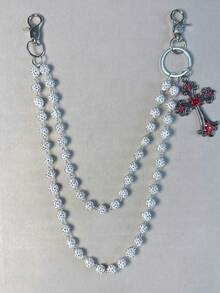 Dây đeo chéo quần, Dây đeo eo đính đá với mặt dây chuyền móc càng cua, Dây đeo ví, Dây đeo cổ điển, Dây đeo hai lớp, Phong cách Hip-Hop Punk, Dây đeo quần jeans, Dây đeo túi, Móc khóa nữ, Nhiều chi tiết - Nhiều màu - Xem 10