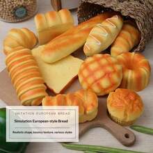 1pc/3pcs/5pcs Realistic Bread Shaped Stress Relief Toy, Suitable For Display And Decoration, Ideal Choice For Baking Enthusiasts And Stress Relief Lovers! Realistic Bread Decoration, Can Be Used As Kitchen And Food Photography Props! Fun Bread Shaped Stress Relief Ball, Funny Prank Toy. (Due To Different Production Batches, Colors May Vary Slightly) Toys For Adults Women, Stress Relief Toy, Squishy>Jumbo, Stress Relief Toy, Toys. - Brown - View 8