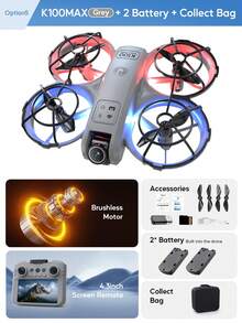 2026新款FPV遥控光流悬停双摄像头无人机，一键360°特技翻转，电子图像稳定双镜头，无头模式多功能四轴飞行器，青少年理想礼物 - 查看 15