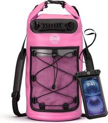 Mochila rosa de 30 litros (con funda para teléfono)