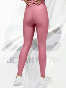 High-Waist Airlift Legging - Pink Wild Rose - View 2