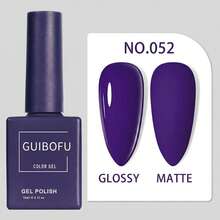 15ml Deep Purple Gel Nail Polish Royal Purple Tone Soak-Off UV LED Nail Gel Color Matching Bottle One Bottle One Color Professional Nail Salon Quality Long-Lasting Mysterious Party Style High Saturation DIY Home Nail Supplies Clear Glossy Elegant Night Style - Purple - View 9