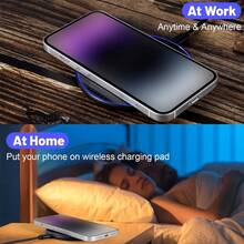 15W 快速无线充电器 | 通用无线充电板，兼容 Apple 16/15/14/13/12/11 Pro Max 和 Galaxy S24/S23/S22/S20 - 黑色 - 查看 9