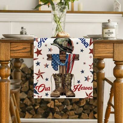 Memorial Day Seasonal Tabletop Flag, Suitable For Home Party Decoration