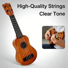 Đàn Ukulele mini cầm tay đồ chơi dành cho người mới bắt đầu, nhạc cụ nhỏ gọn, nhẹ với vân gỗ chân thực và dây đàn âm thanh trong trẻo, dễ học nhạc, khởi đầu luyện tập nhịp điệu sớm, chơi sáng tạo, phát triển niềm đam mê âm nhạc, đồ chơi cầm tay nhỏ gọn để luyện tập tại nhà, hoạt động trong lớp học, giải trí khi đi du lịch, chơi ngoài trời, trò chơi tiệc tùng, quà tặng sinh nhật, thư giãn hàng ngày, nhạc cụ giáo dục. - Nhiều màu - Xem 5