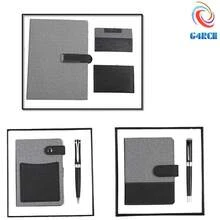 Hygrad Built to Survive PU Leather Portfolio Business Conference Notebook Organiser With Pen Gift Set UK - PN-04 - View 2