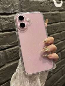 Ốp lưng điện thoại trong suốt hình ngôi sao lấp lánh, tương thích với iPhone 16/15/14/13/12/11 Pro Max Plus/8/7, vỏ bảo vệ bằng silicon mềm mại, món quà lý tưởng. Thích hợp cho dịp Giáng sinh. - Trong sáng - Xem 3