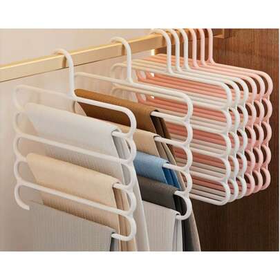5/10 piezas, Percha para pantalones, Percha para pantalones para armario del hogar, Estante multicapa integrado antideslizante sin costuras, Estante de almacenamiento multiusos para bufandas, Percha multiusos para pantalones, Estante para corbatas y bufandas, Percha para pantalones del hogar, Vestidor, Armario del dormitorio, Almacenamiento del vestidor, Gabinete de almacenamiento, Almacenamiento de ropa, Organizador de armario, Dormitorio universitario, Ahorro de espacio, Útiles escolares de vuelta al colegio.