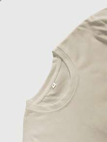Men's New Fashion Hiphop Letter Print T-Shirt - Apricot - View 3