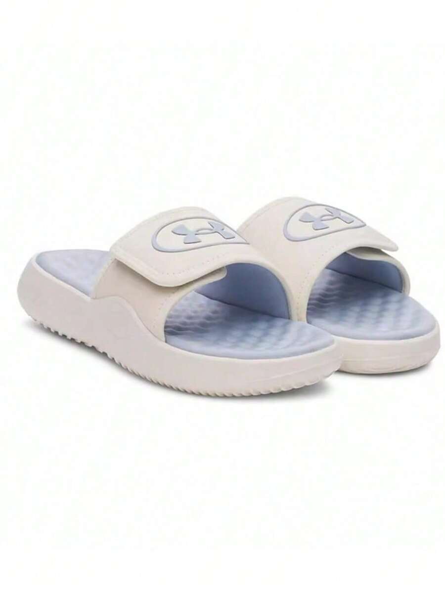 Under Armour Women's New Ignite Pro 8 Casual Lightweight Sports Sandals - Beige/Blue - View 1