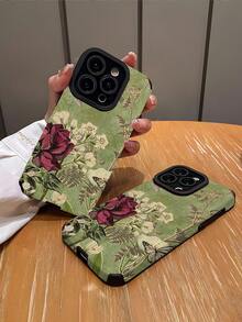 1 chiếc ốp lưng điện thoại giả da cao cấp, mềm mại, chống rơi vỡ, nền xanh retro họa tiết hoa hồng đỏ dọc, thích hợp làm quà tặng sinh nhật, quà tặng ngày lễ cho bạn bè, gia đình, người yêu. Phù hợp với các dòng điện thoại: IPhone17/IPhone17 Air/IPhone17pro/IPhone17pro Max/IPhone16/IPhone16 Plus/IPhone16pro/IPhone16pro Max/IPhone15/IPhone15 Plus/IPhone15pro - Nhiều màu - Xem 2