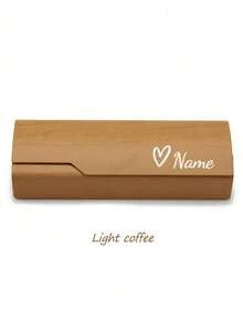 Custom Wood Grain Flip Cover Glasses Case, Minimalist Durable Eyewear Storage Box, Glasses Storage Box, Suitable For Travel, Convenient To Carry - Multicolor - View 10