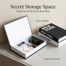 1pc Openable Storage Decorative Book Box, Modern Home Decor Accessory, Suitable For Coffee Table, Bookshelf And Room Decoration, For Storing Photos, Keys And Remote Controls - Storage Box - View 3