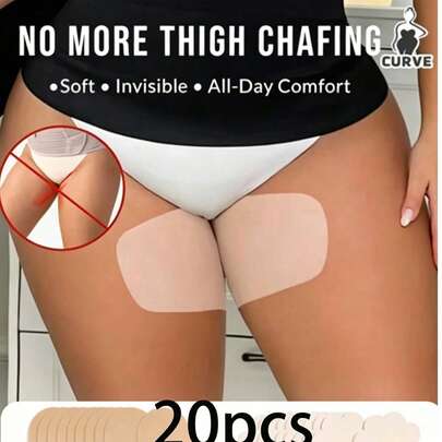 20 conjuntos de trajes anti-fricción de muslo, equipados con acolchado invisible y ajustado a la piel para prevenir la fricción y ocultarse debajo de la ropa.