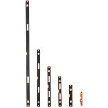 Wasserwaagen 6 Stück, 200/120/80/60/40/25 cm, Messwerkzeug mit Libellen für 45°/90°/180°, Magnetische Box-Wasserwaage aus Aluminiumlegierung, stoßfest, SAE- und metrische Skala - 1981/1219/813/610/406/254 mm - Übersicht 7