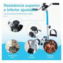 Mini Bicicleta de Ejercicio Joyfox Fit | Compacta y Eficiente | Azul y Blanca | Ideal para Cardio en Casa - por defecto - Ver 4
