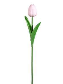 1/5/10pcs Artificial Light Pink Tulip Flowers, Lifelike PU Material Fake Tulip Bouquet, Suitable For Home Decor, Wedding, Mother's Day, Valentine's Day Gift - Pink - View 16