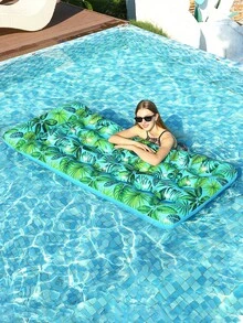 1/2pcs Inflatable Pool Float, Giant Pool Floats For Adults With Headrest, Lake Floating Raft, Water Leisure Lounger, Suitable For Pool Party, Summer Beach And Outdoor - Rectangle - View 7