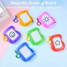 Set Of 30 Magnetic Drawing Boards For Kids In 6 Colors, Featuring A Keychain Clip For Doodling And Sketching. Perfect As Rainbow-Themed Birthday Party Favors, Classroom Supplies, Or Treasure Chest Prizes, And Ideal For Christmas Gifts - 30 Pack - View 10