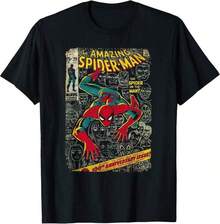 Unisex Pure Cotton T-Shirt, MarvelSpider-ManComicBookAnniversaryGraphicT-Shirt, Casual T-Shirt, Y2K T-Shirt, Cropped T-Shirt, Baby Tee, Oversized T-Shirt, Slim Fit T-Shirt, Ribbed T-Shirt, Graphic T-Shirt, Slogan T-Shirt, Letter Print T-Shirt, Lace Patchwork T-Shirt, Ruched T-Shirt, Cutout T-Shirt, Tie-Dye T-Shirt, Off-Shoulder T-Shirt, Drop Shoulder T-Shirt, V-Neck T-Shirt, Crew Neck T-Shirt, Square Neck T-Shirt, Heart Print T-Shirt, Floral Print T-Shirt, Summer T-Shirt, Beach T-Shirt, Festival T-Shirt, T-Shirt, T-Shirt, Manfinity T-Shirt, Basic T-Shirt, New Arrival T-Shirt, St. Patrick's Day T-Shirt, Easter T-Shirt, Mother's Day T-Shirt, James Arthur, Cowboy, Cowgirl, Romwemen, , Streetwear, Heatedrivalry, , F1, Band T-Shirt, Alternative Clothing, Gifts Formen, Fnaf, FreyaSkye, Funkopop, Darts, Manfinitymen, , Maitjamen, Fivenightsatfre XGNO - 黑色 - 查看 5