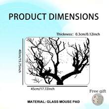 通用玻璃鼠标垫：兼容光学激光蓝光传感器 - Thickness:0.3cm/0.12inch - 查看 15