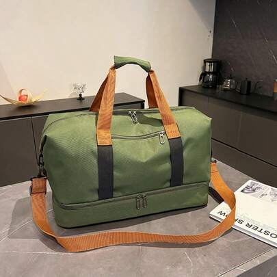 Túi xách tay nhẹ, dung tích lớn, tách riêng đồ ướt và khô, túi du lịch xách tay, túi đeo vai công tác dành cho nữ.