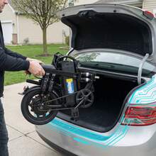 This Adult Foldable Electric Bicycle Features A 48V 15Ah Battery, A 500W Motor, 14-Inch Tires, 8 Shock Absorbers, Three Speed Settings, A Maximum Range Of 30 Miles, And A Maximum Load Capacity Of 120 Kg. - Nền tảng - Xem 8