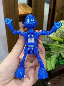 Realistic Mechanical Dancing Robot Toy, Interesting Splitting Toy, Creative Clockwork Dancing Splitting Toy, Mini Dancing Robot Clockwork Toy, Swinging Interesting Clockwork Toy, Fun Gift For Holidays - Multicolor - View 6