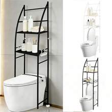Rangement au-dessus des toilettes - Noir - Voir 1