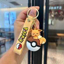 pokemon 1 个宝可梦精灵球钥匙扣，包括伊布和小火龙钥匙扣，动漫收藏钥匙扣，可挂在包包或背包上，是送礼佳品。 - 彩色 - 查看 8