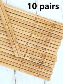 1 套（10 双）竹筷，基本家用餐具 - 查看 10