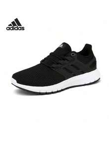 Adidas 男女新款運動鞋舒適百搭透氣休閒跑步鞋 - 黑與白 - 查看 1