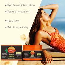 OUHOE Carrot Intensive Tanning Gel - Naturall Glow Skin Color Moisturizing & Nourishing Even Tanning And Provides Wheat & Radiant Skin Suitable For Beach Sunbathing Outdoor Care Products - Bronze - View 9