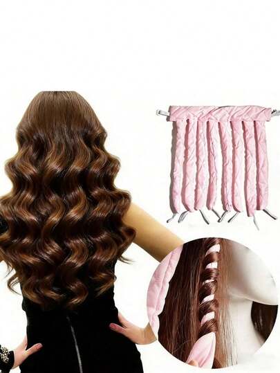 1 Stück Haarlockenwickler ohne Hitze für Frauen/Mädchen, sanfte Haarpflege, Haarzubehör, Strandoutfit, Urlaubsdekoration, erzeugt große Wellen, Haarstyling-Tool, Friseur- und Reiseessential, Grundprodukt für die Haarpflege, weiche Haarpflege für den täglichen Gebrauch Zuhause, Schlafzimmerdekoration, Reisezubehör, Haarstyling-Set
