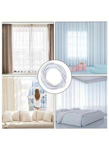 1pc 2/5m Modern Style Curtain Pull Cord - Suitable For Hanging Shower Curtains And Curtains. Plastic Coated Curtain Rope - Fits Various Types Of Curtains, Shower Curtains And Curtain Rods, Curtain Accessories, Pull Cords And Spring Cord Sets - Multicolor - View 6