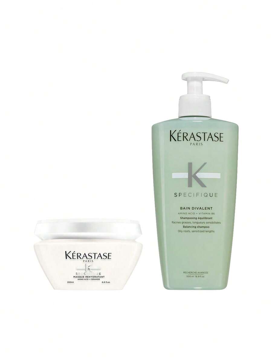 Kérastase [Bundle] Spécifique Masque Réhydratant Hair Mask 200 Ml + Bain Divalent Shampoo 500 Ml - Specific - View 1